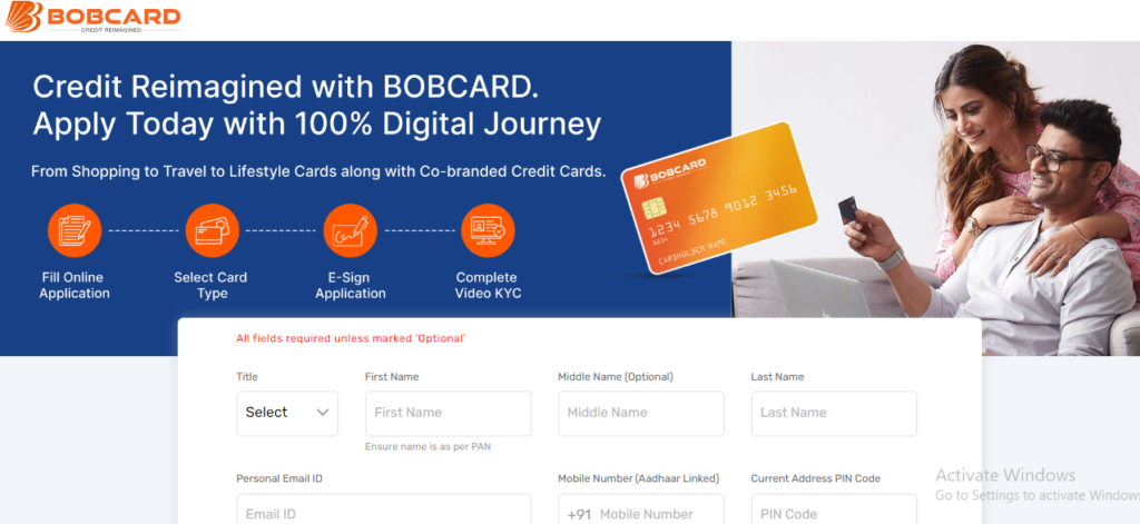 Bank of Baroda Credit Card Status 